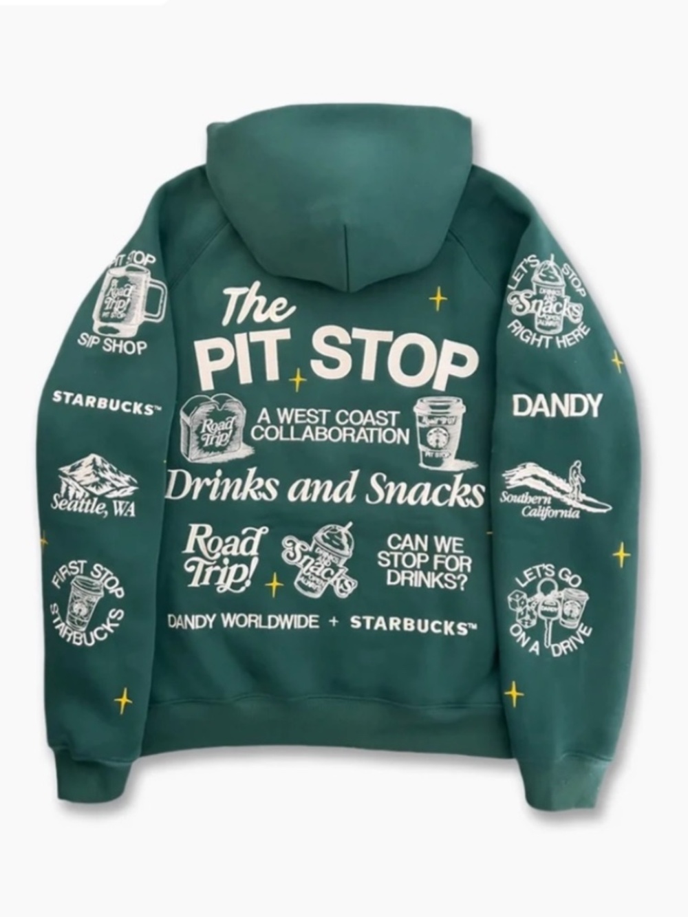 Starbucks x Dandy Worldwide Green Hoodie *IN HAND* XS